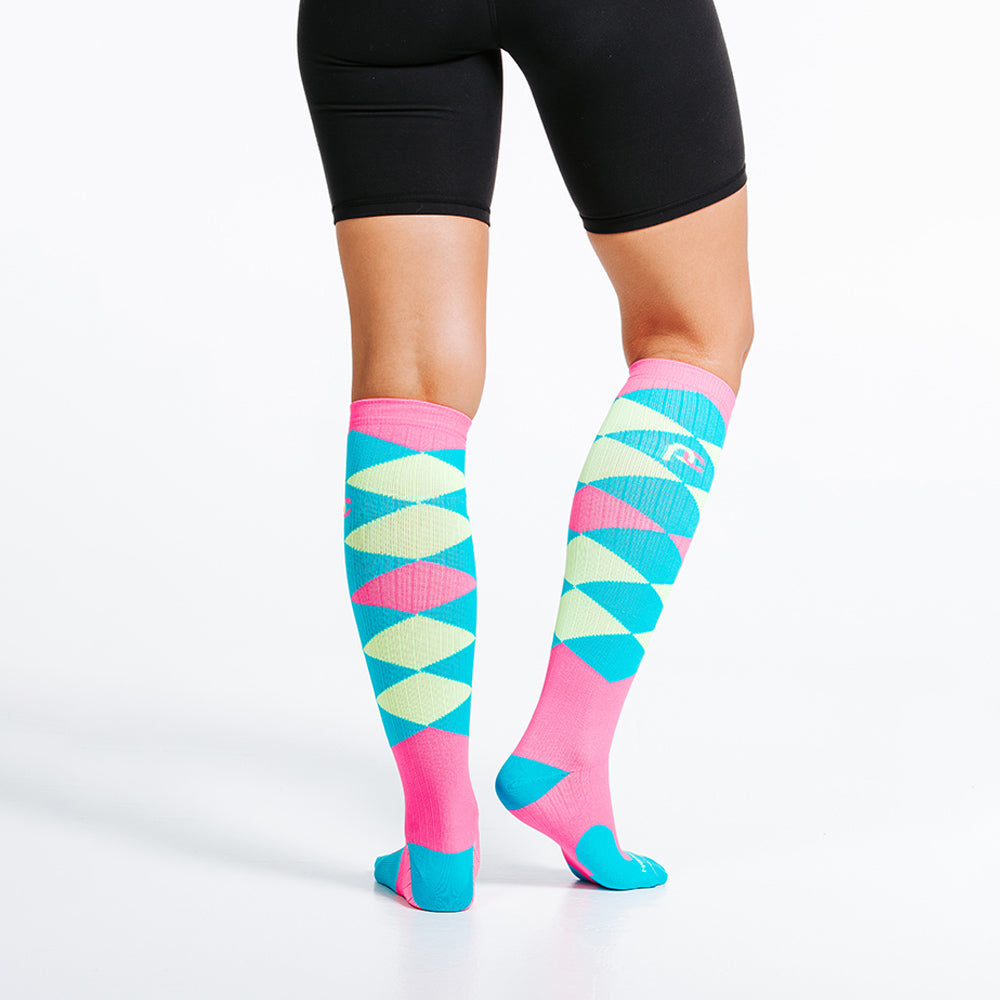 Pro Compression Marathon Socks, Derby Argyle