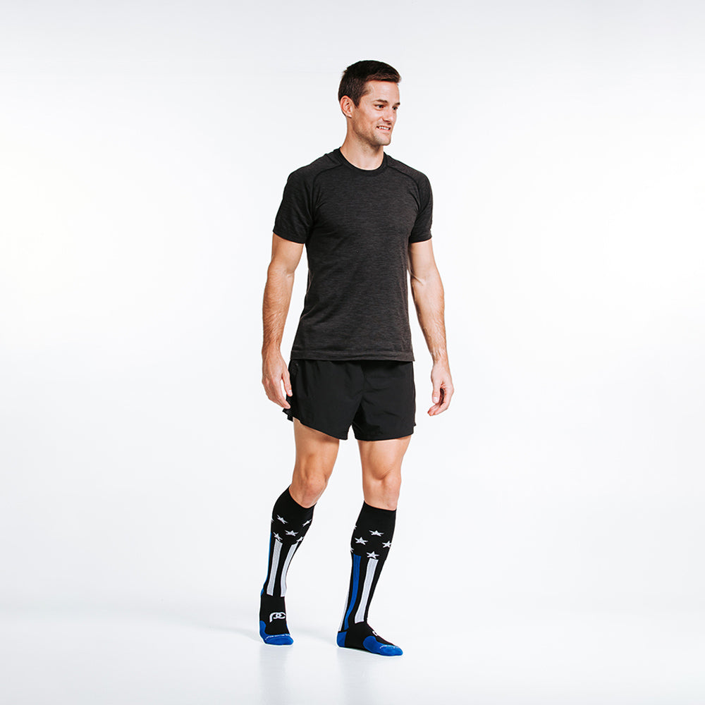 Pro Compression Marathon Socks, First Responder Blue