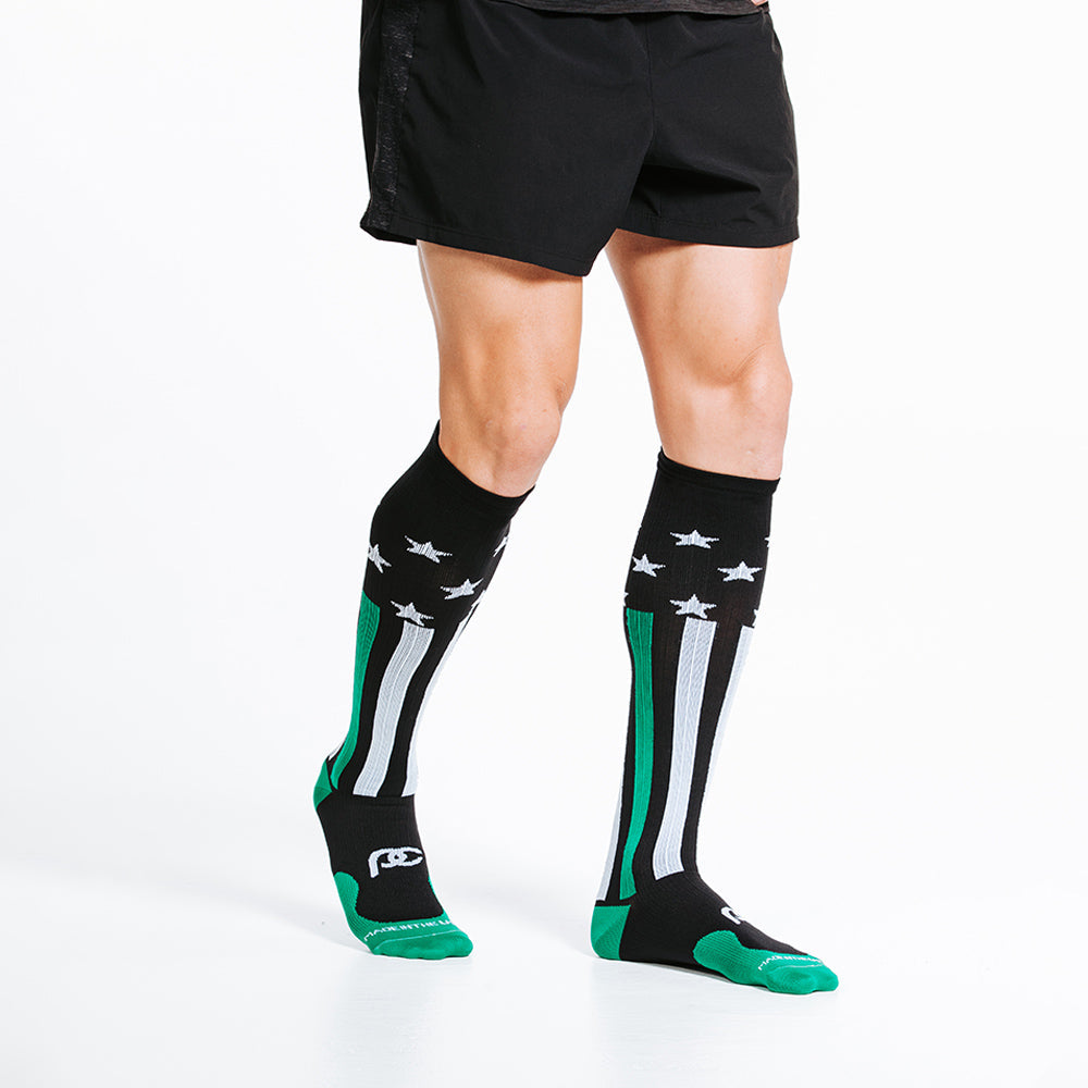 Pro Compression Marathon Socks, First Responder Green