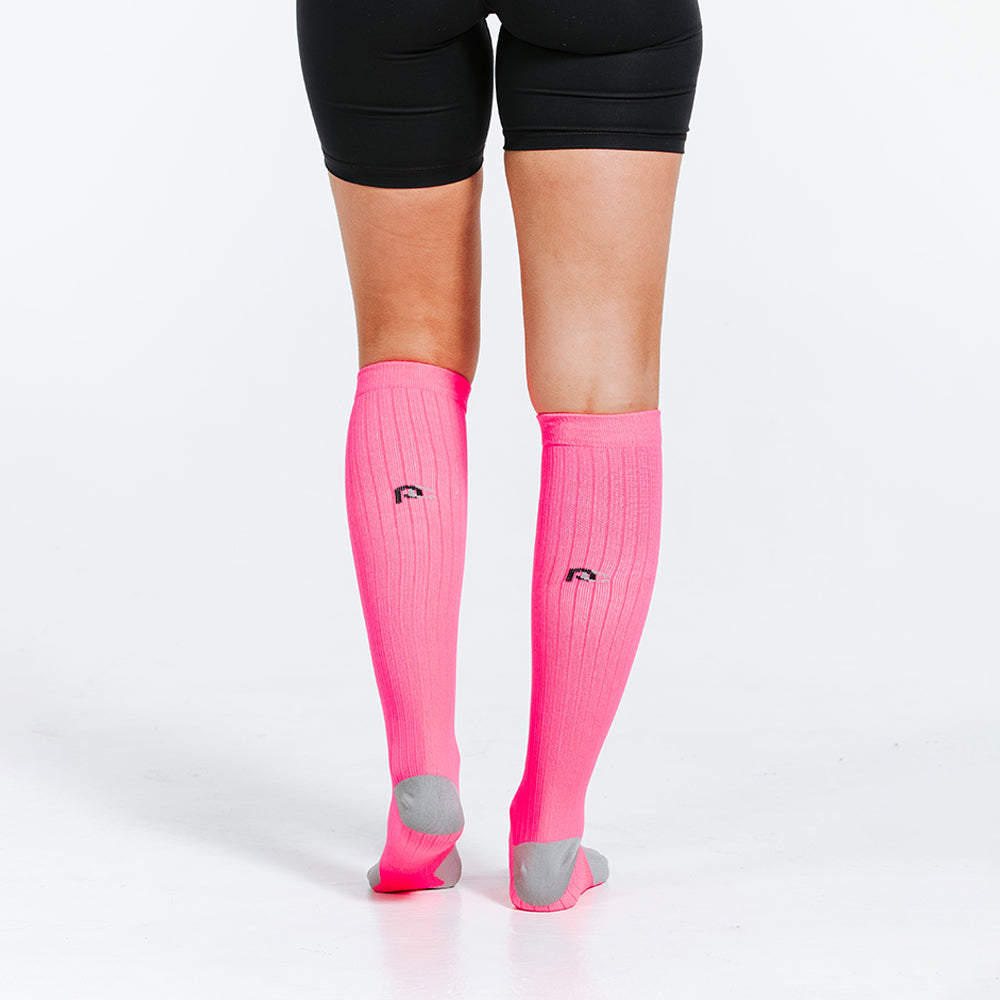 Pro Compression Marathon Socks, Neon Pink