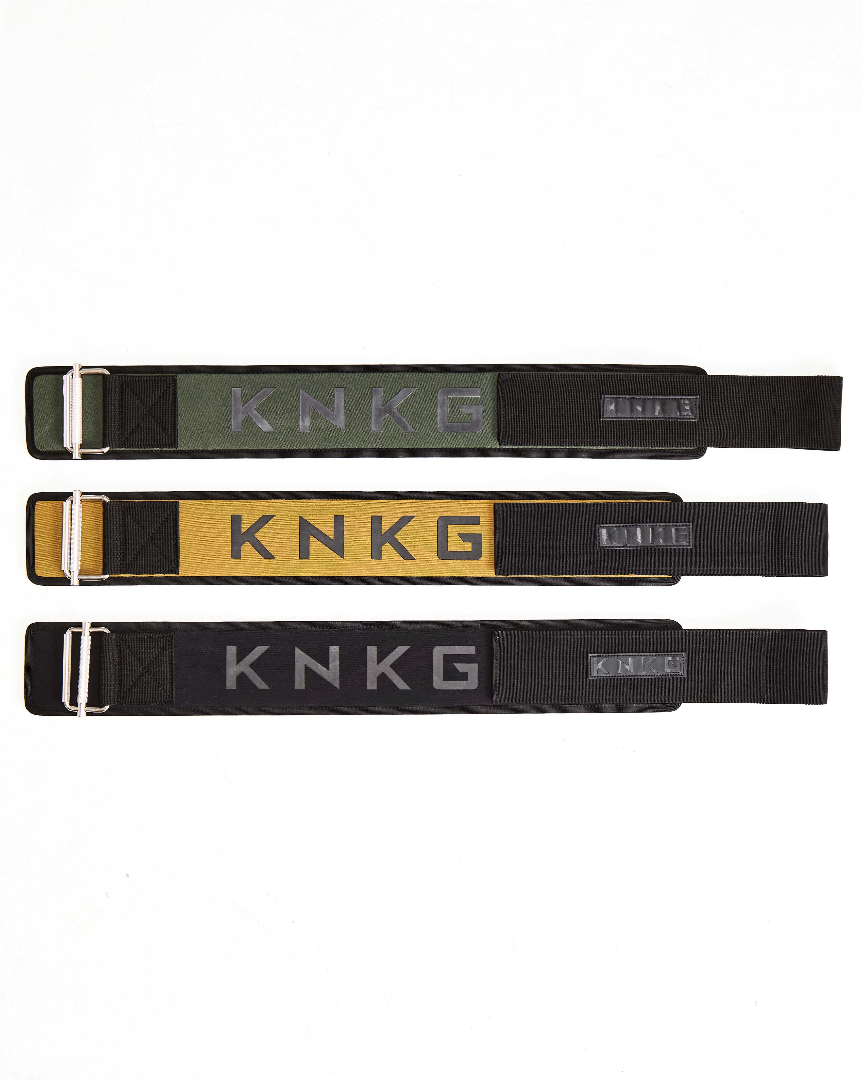 KNKG Lifting Belt Black Green Desert