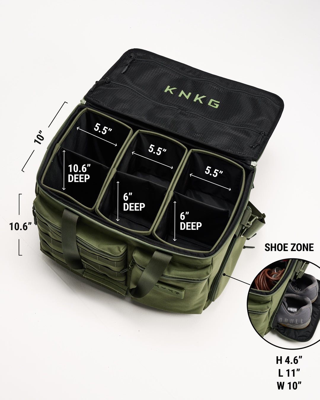 KNKG Conquer Duffel Green