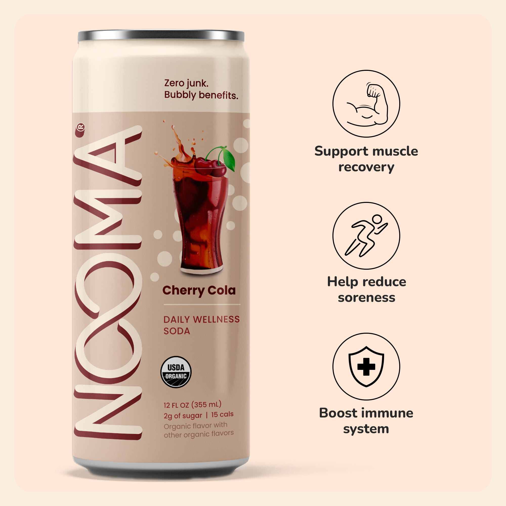 Nooma Wellness Soda Cherry Cola