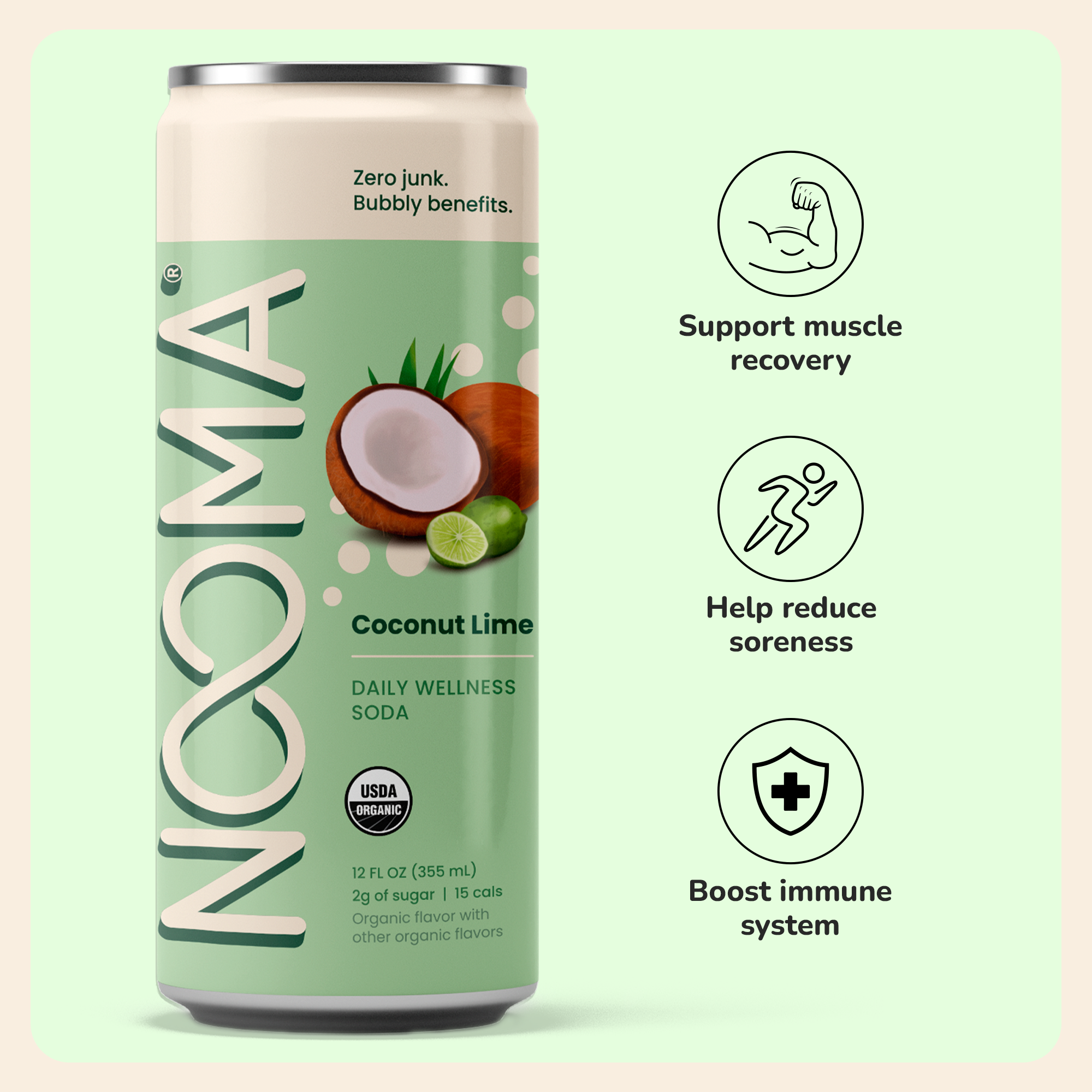Nooma Wellness Soda Coconut Lime