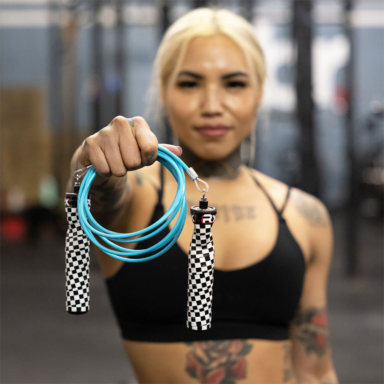 RXSG CustomFit Jump Rope Original Checker/Teal