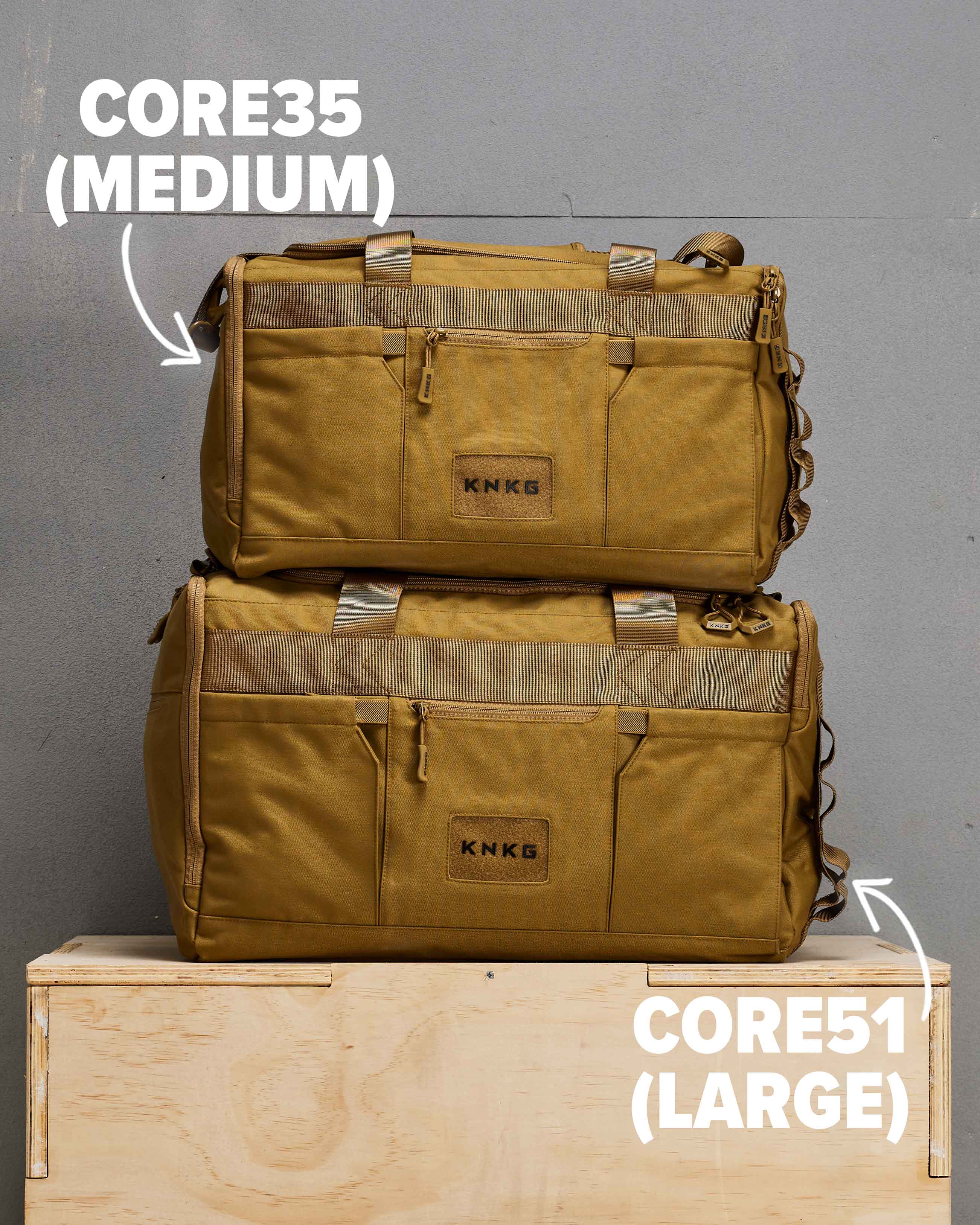 KNKG Core Duffel Desert