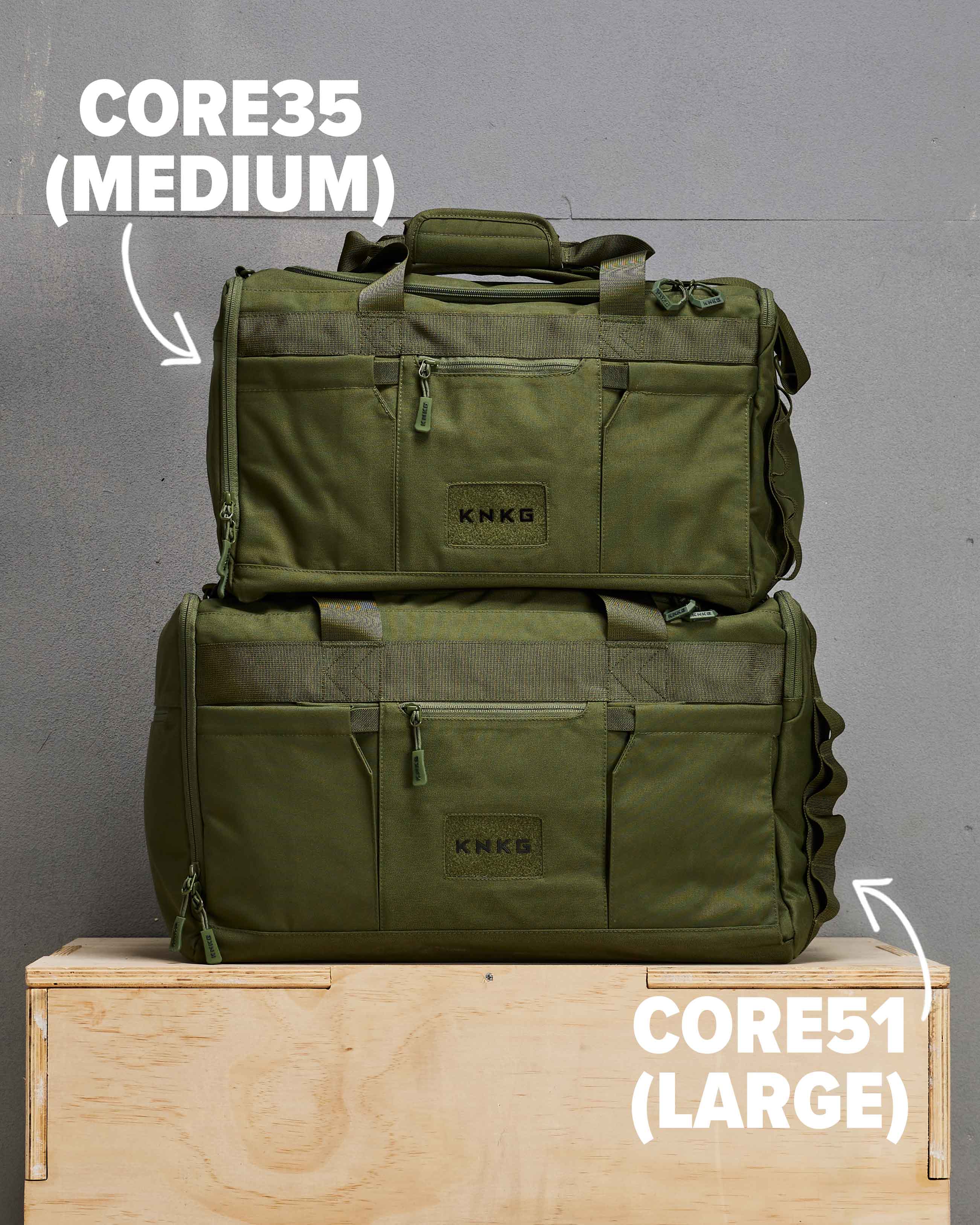 KNKG Core Duffel Green